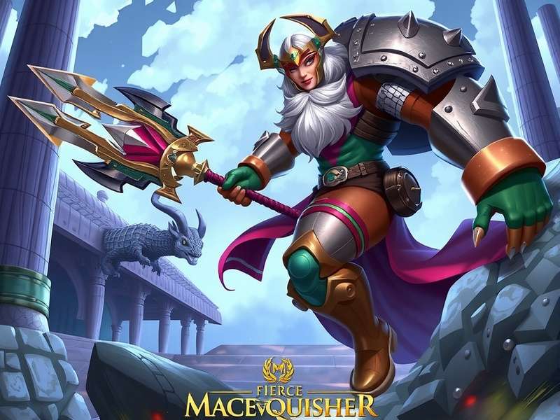 Fierce Mace Vanquisher Game Hero Art